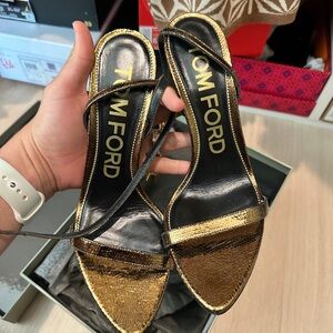 Tom Ford Padlock Stiletto Sandal